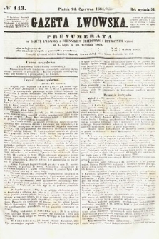 Gazeta Lwowska. 1864, nr 143