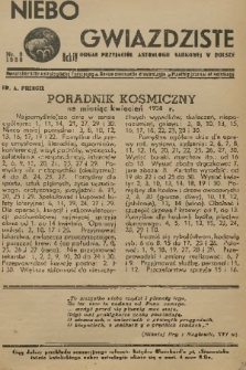 Niebo Gwiaździste : Organ Przyjaciół Astrologii Naukowej w Polsce. R.4, 1938, nr 3