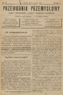 Przewodnik Przemysłowy : organ Towarzystwa Zachęty Przemysłu Krajowego. R.2, 1897, nr 24