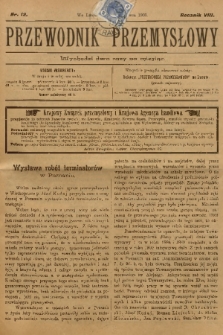 Przewodnik Przemysłowy. R.8, 1903, nr 12