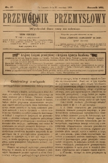 Przewodnik Przemysłowy. R.8, 1903, nr 17