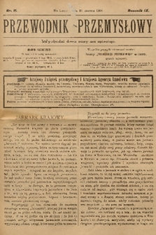 Przewodnik Przemysłowy. R.9, 1904, nr 11