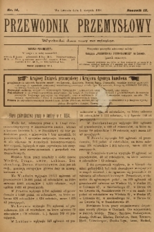 Przewodnik Przemysłowy. R.9, 1904, nr 14