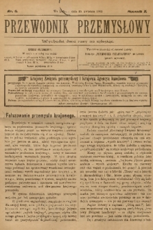 Przewodnik Przemysłowy. R.10, 1905, nr 6