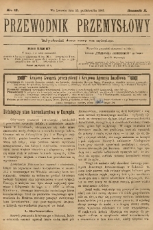 Przewodnik Przemysłowy. R.10, 1905, nr 19