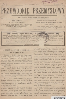 Przewodnik Przemysłowy. R.12, 1907, nr 1