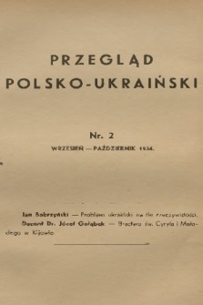 Przegląd Polsko-Ukraiński. 1934, nr 2