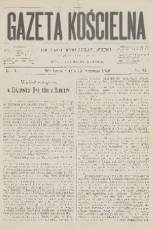 Gazeta Kościelna : pismo poświęcone sprawom kościelnym i społecznym : organ duchowieństwa. R.1, 1893, nr 33