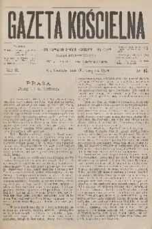 Gazeta Kościelna : pismo poświęcone sprawom kościelnym i społecznym : organ duchowieństwa. R.2, 1894, nr 35