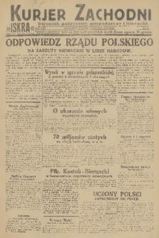 Kurjer Zachodni Iskra : dziennik polityczny, gospodarczy i literacki. R.22, 1931, nr 9