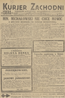 Kurjer Zachodni Iskra : dziennik polityczny, gospodarczy i literacki. R.22, 1931, nr 13