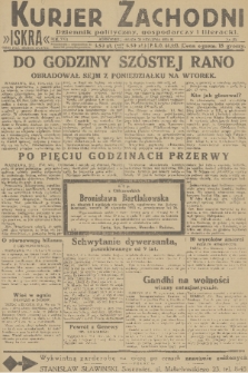Kurjer Zachodni Iskra : dziennik polityczny, gospodarczy i literacki. R.22, 1931, nr 22