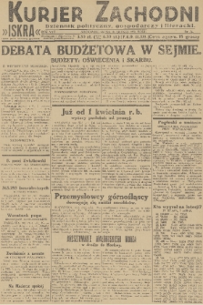 Kurjer Zachodni Iskra : dziennik polityczny, gospodarczy i literacki. R.22, 1931, nr 34