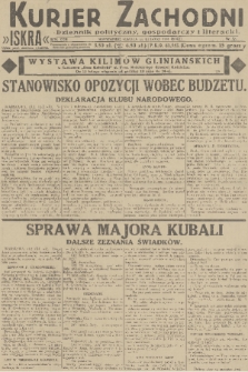 Kurjer Zachodni Iskra : dziennik polityczny, gospodarczy i literacki. R.22, 1931, nr 37