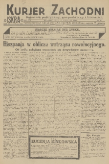 Kurjer Zachodni Iskra : dziennik polityczny, gospodarczy i literacki. R.22, 1931, nr 40