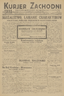 Kurjer Zachodni Iskra : dziennik polityczny, gospodarczy i literacki. R.22, 1931, nr 46