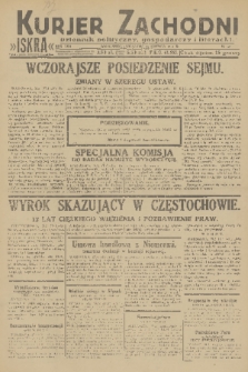 Kurjer Zachodni Iskra : dziennik polityczny, gospodarczy i literacki. R.22, 1931, nr 47