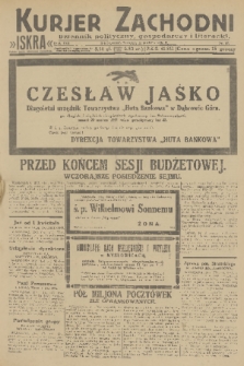 Kurjer Zachodni Iskra : dziennik polityczny, gospodarczy i literacki. R.22, 1931, nr 67
