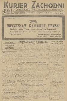 Kurjer Zachodni Iskra : dziennik polityczny, gospodarczy i literacki. R.22, 1931, nr 69