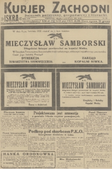 Kurjer Zachodni Iskra : dziennik polityczny, gospodarczy i literacki. R.22, 1931, nr 80