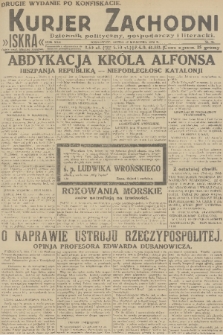Kurjer Zachodni Iskra : dziennik polityczny, gospodarczy i literacki. R.22, 1931, nr 86 [po konfiskacie]