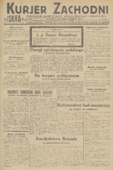 Kurjer Zachodni Iskra : dziennik polityczny, gospodarczy i literacki. R.22, 1931, nr 93