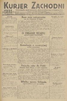 Kurjer Zachodni Iskra : dziennik polityczny, gospodarczy i literacki. R.22, 1931, nr 106