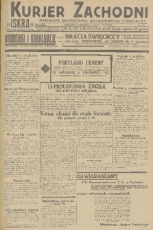 Kurjer Zachodni Iskra : dziennik polityczny, gospodarczy i literacki. R.22, 1931, nr 108