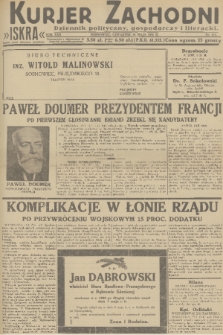 Kurjer Zachodni Iskra : dziennik polityczny, gospodarczy i literacki. R.22, 1931, nr 111