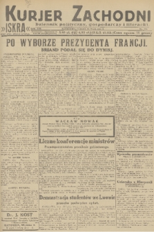 Kurjer Zachodni Iskra : dziennik polityczny, gospodarczy i literacki. R.22, 1931, nr 112