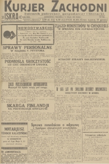 Kurjer Zachodni Iskra : dziennik polityczny, gospodarczy i literacki. R.22, 1931, nr 124