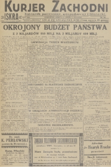 Kurjer Zachodni Iskra : dziennik polityczny, gospodarczy i literacki. R.22, 1931, nr 146