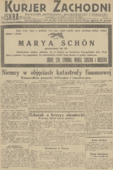Kurjer Zachodni Iskra : dziennik polityczny, gospodarczy i literacki. R.22, 1931, nr 161