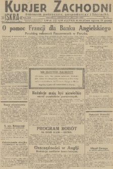 Kurjer Zachodni Iskra : dziennik polityczny, gospodarczy i literacki. R.22, 1931, nr 173