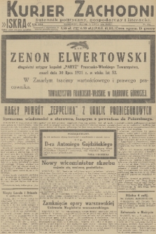 Kurjer Zachodni Iskra : dziennik polityczny, gospodarczy i literacki. R.22, 1931, nr 174