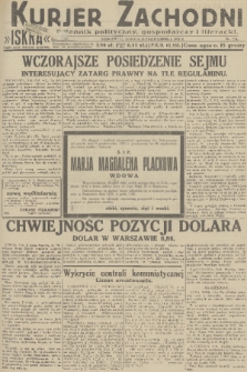 Kurjer Zachodni Iskra : dziennik polityczny, gospodarczy i literacki. R.22, 1931, nr 234