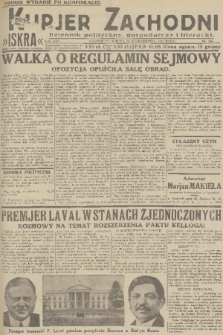 Kurjer Zachodni Iskra : dziennik polityczny, gospodarczy i literacki. R.22, 1931, nr 246 [po konfiskacie]
