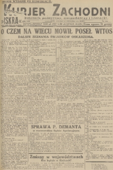 Kurjer Zachodni Iskra : dziennik polityczny, gospodarczy i literacki. R.22, 1931, nr 254 [po konfiskacie]