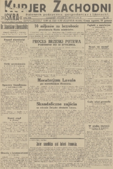 Kurjer Zachodni Iskra : dziennik polityczny, gospodarczy i literacki. R.22, 1931, nr 289