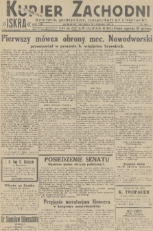 Kurjer Zachodni Iskra : dziennik polityczny, gospodarczy i literacki. R.22, 1931, nr 294
