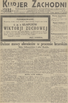 Kurjer Zachodni Iskra : dziennik polityczny, gospodarczy i literacki. R.22, 1931, nr 296
