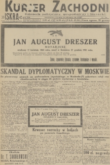 Kurjer Zachodni Iskra : dziennik polityczny, gospodarczy i literacki. R.22, 1931, nr 298