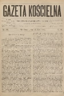 Gazeta Kościelna : pismo poświęcone sprawom kościelnym i społecznym : organ duchowieństwa. R.3, 1895, nr 30