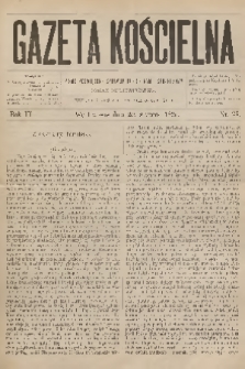 Gazeta Kościelna : pismo poświęcone sprawom kościelnym i społecznym : organ duchowieństwa. R.3, 1895, nr 35