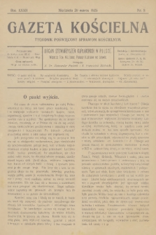 Gazeta Kościelna : tygodnik poświęcony sprawom kościelnym : organ stowarzyszeń kapłańskich w Polsce. R.32, 1925, nr 8