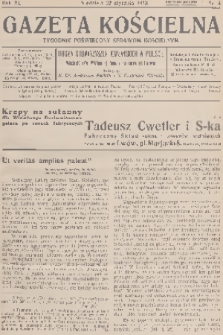 Gazeta Kościelna : tygodnik poświęcony sprawom kościelnym : organ stowarzyszeń kapłańskich w Polsce. R.40, 1933, nr 4
