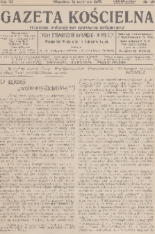 Gazeta Kościelna : tygodnik poświęcony sprawom kościelnym : organ stowarzyszeń kapłańskich w Polsce. R.40, 1933, nr 16