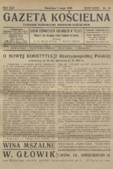 Gazeta Kościelna : tygodnik poświęcony sprawom kościelnym : organ stowarzyszeń kapłańskich w Polsce. R.42, 1935, nr 18