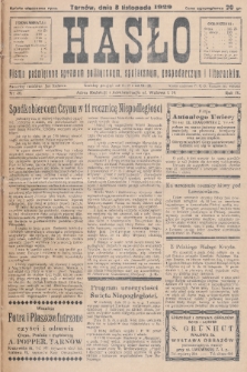 Hasło : pismo poświęcone sprawom politycznym, społecznym, gospodarczym i literackim. R.4, 1929, nr 40