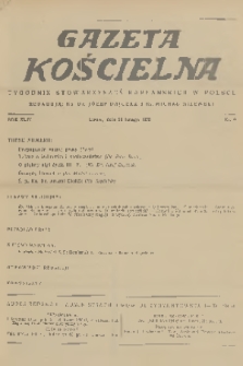 Gazeta Kościelna : tygodnik stowarzyszeń kapłańskich w Polsce. R.44, 1937, nr 9